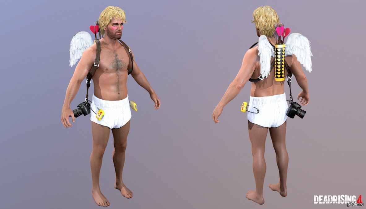 Frank West  Cupidon Costume 3D Model
