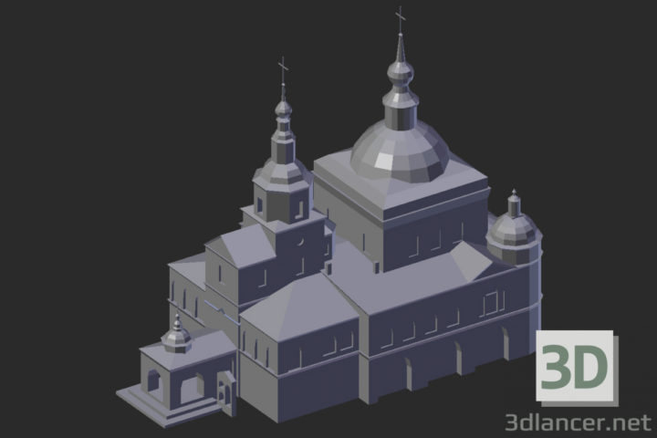 3D-Model 
Moscow. Danilov Monastery. Church of the Holy Fathers of the Seven Ecumenical Councils