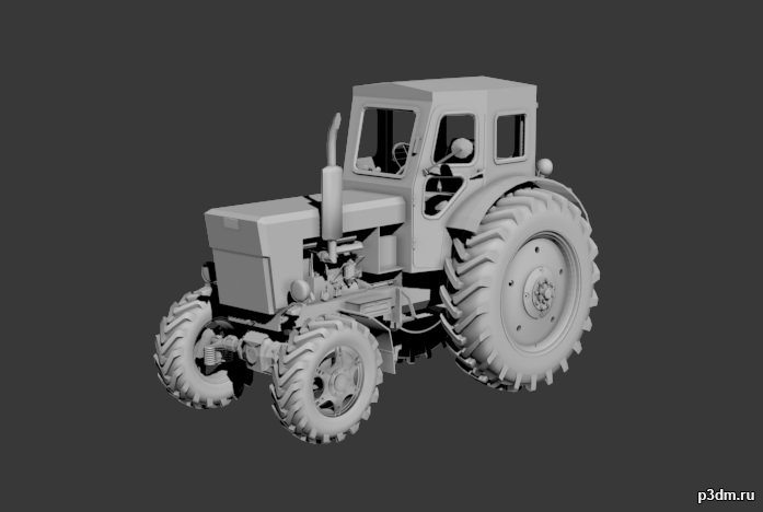 Трактор Т 40 3D Model