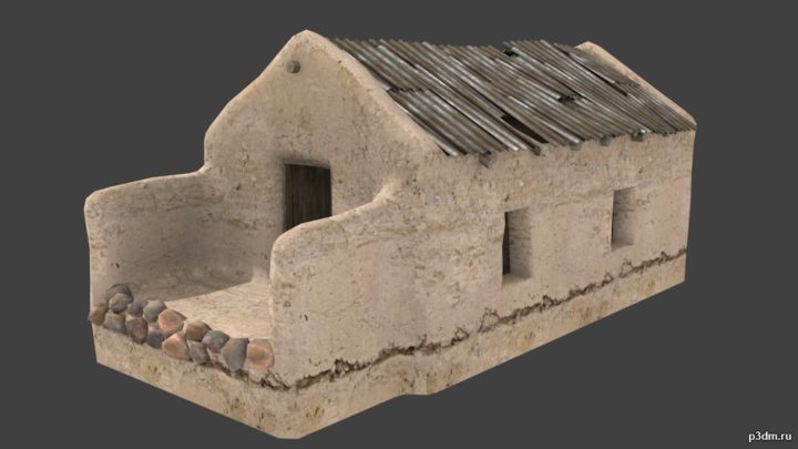 Afghan house 3D 3D Model