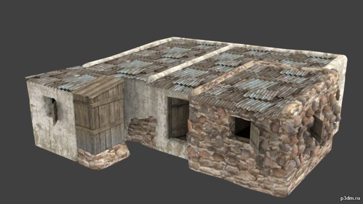 Afghan house 3E 3D Model