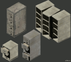 Office File Cabinet’s 3D Model