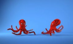 Red Octapus 3D Model