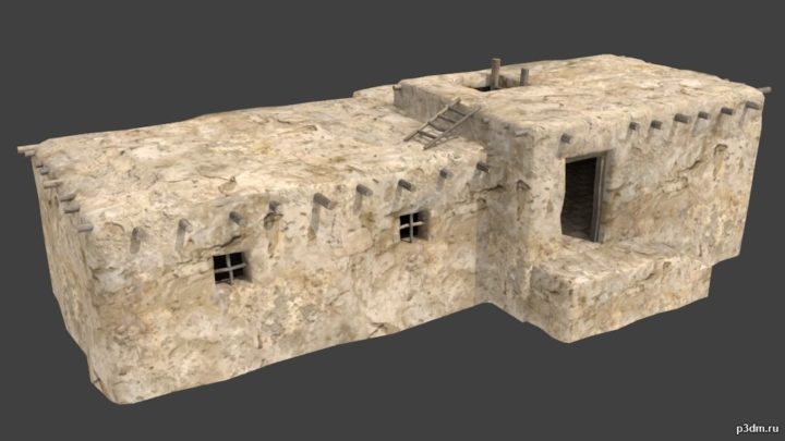 Afghan house 3F 3D Model