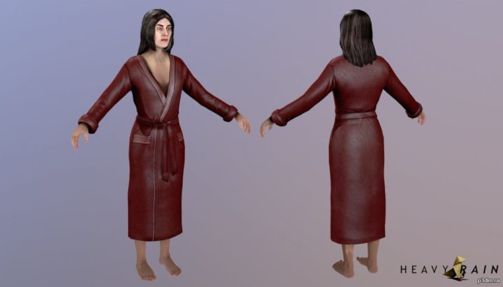 Lauren Winter Bathrobe 3D Model