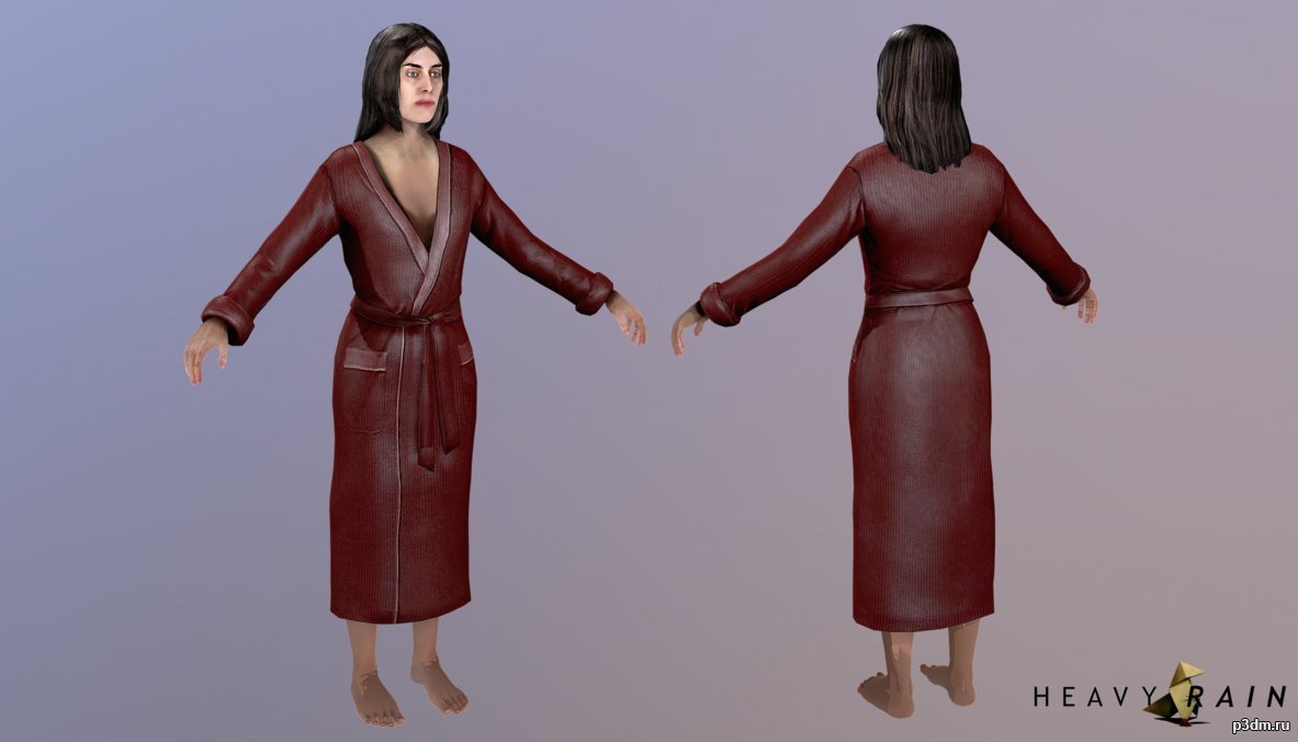 Lauren Winter Bathrobe 3D Model