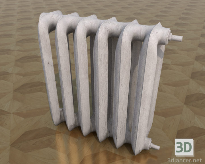 3D-Model 
Battery (radiator) heating, painted cast iron.