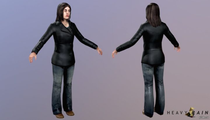 Lauren Winter Coat 3D Model