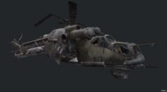 Mi-24 crashed 3D Model