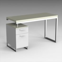 Martos Desk White 3D Model