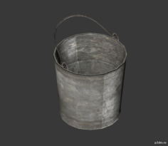 Metal Bucket 3D Model