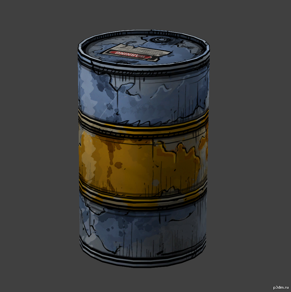 Barrel 3D Model