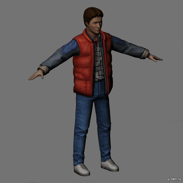 Marty McFly 3D Model