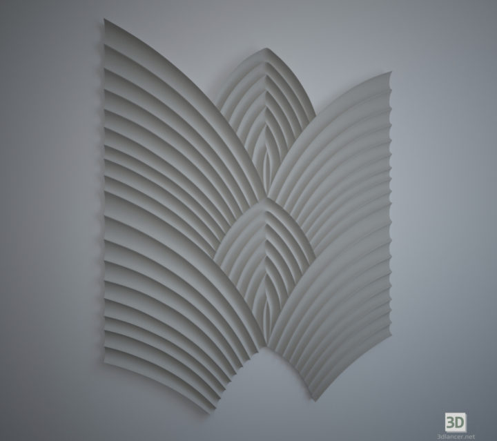 3D-Model 
Wings of Phoenix, wall 3d panel