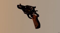Pistol Revolver BO4 3D Model