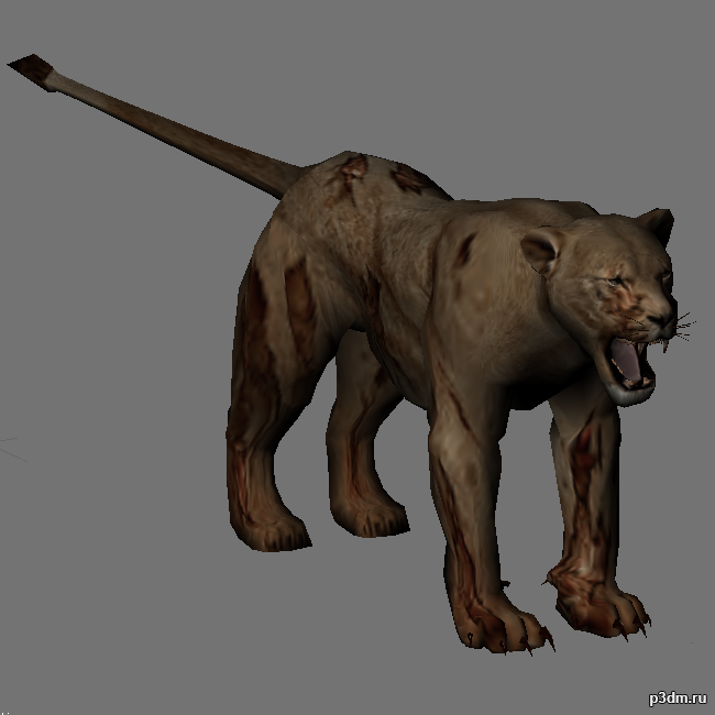 Zombie lionesse 3D Model