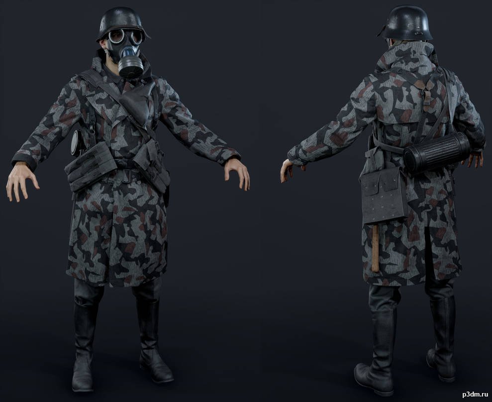 German Archetype 01 3D Model
