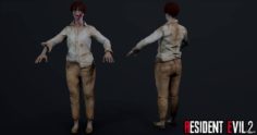 Female Zombie 2 3D Model