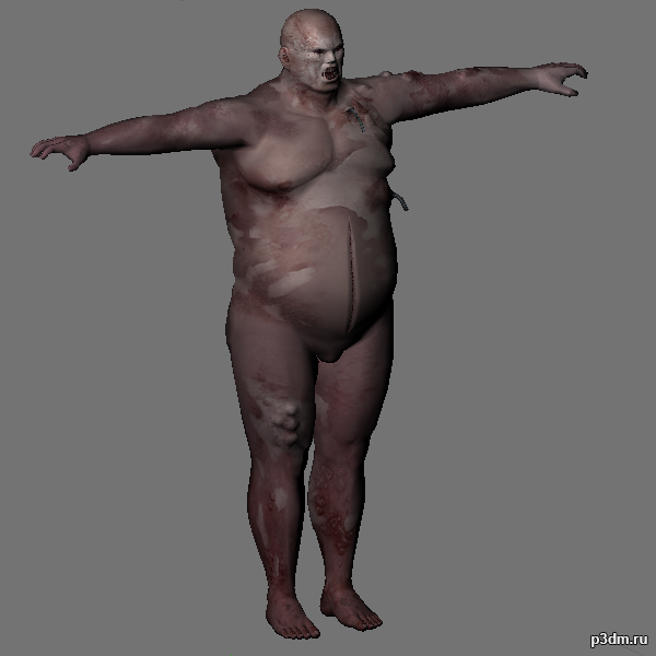 Zombi Fatguy (Unused Content) 3D Model