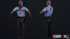 Zombie Police Officer 1 3D Model