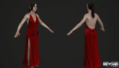 Jodie Elegant Dress The Dinner Episode 3D Model