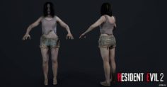Female Zombie 1 3D Model