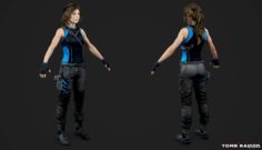 Lara Tactical Black 3D Model