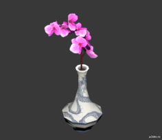 Orchid Vase 3D Model