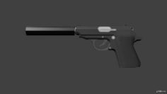 Walther PPK suppressor 3D Model