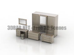 Chest Of Drawers Dressing Table Wardrobe Pozitano Dream Land 3D Collection