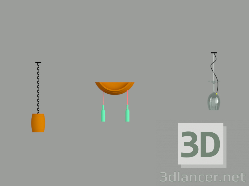 3D-Model 
chandelier for the winery
