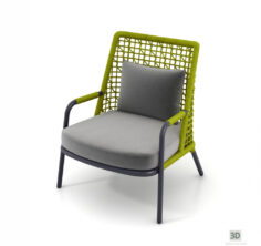 3D-Model 
Green armchair