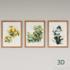 3D-Model 
Set of paintings by Zeng Xiao Lian