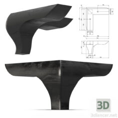 3D-Model 
TRIANGOLO H.120 D.200, gloss black