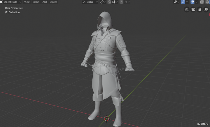 Edward Kenway’s Robes 3D Model