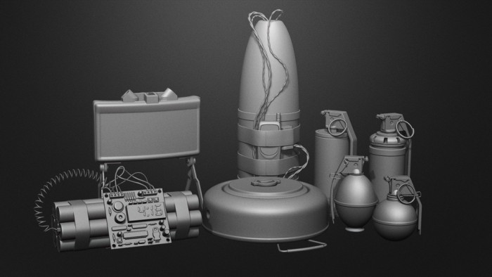 Explosive Devices Set Free 3D Model