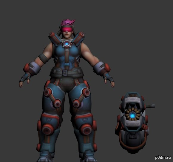 Heroes of the Storm Zarya04 3D Model