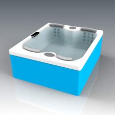 Hot tub square 3D Model