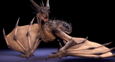 Maya Dragon Rig 3D Model