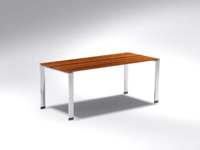 Modern Desk Free 3D Model