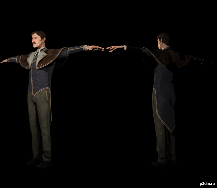 Nicola Tesla 3D Model