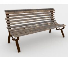 Park bench 3d model
