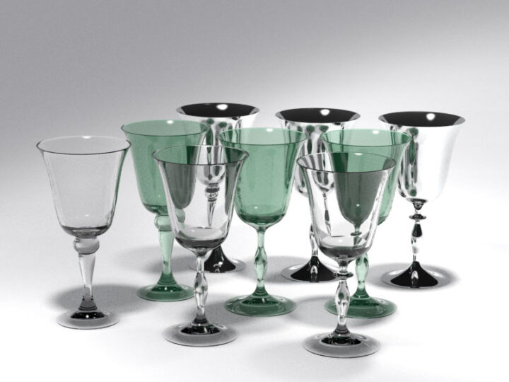 Wine Glass 6 Free 3D Model
