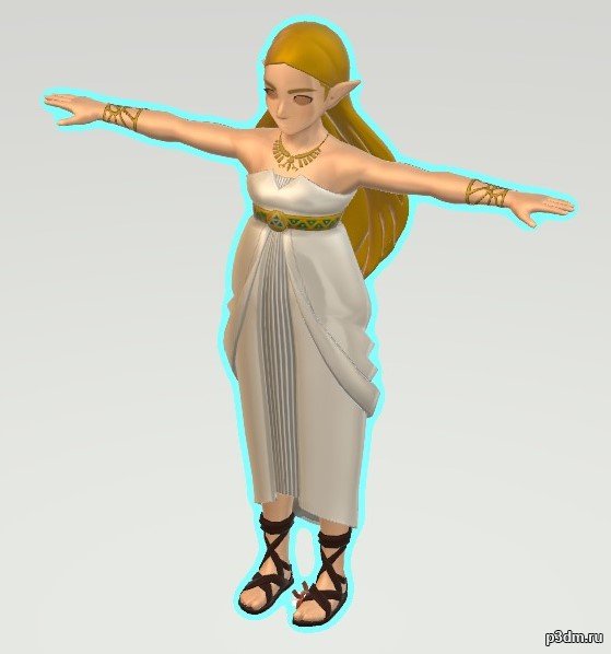 Zelda Miko 3D Model