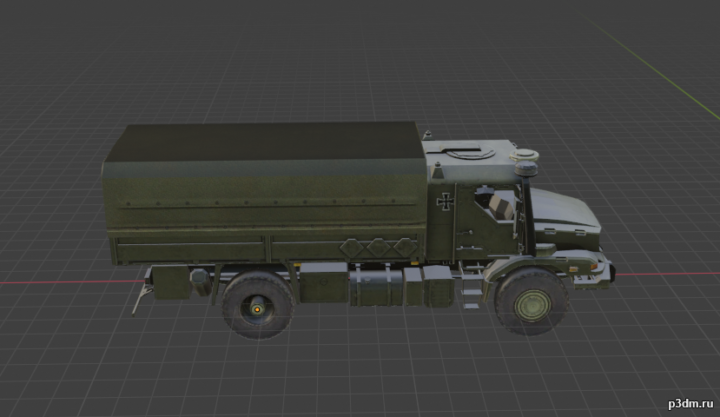 Zetros Truck 3D Model