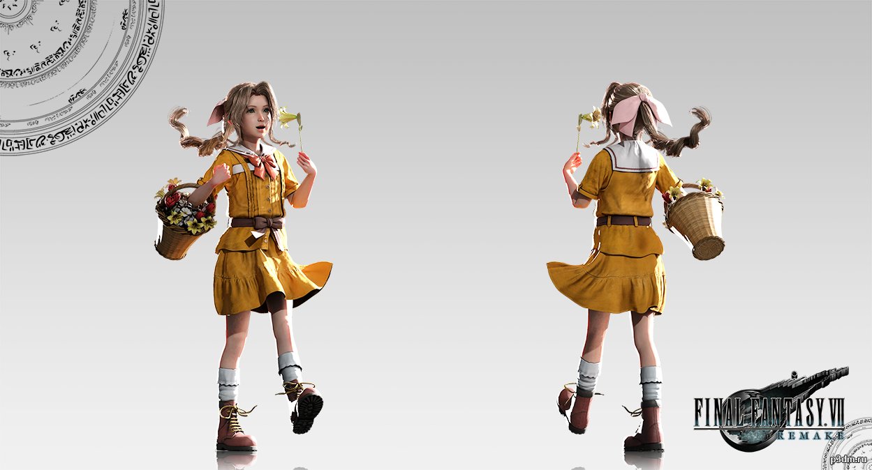 Aerith Age 7 (Hirowarego) 3D Model