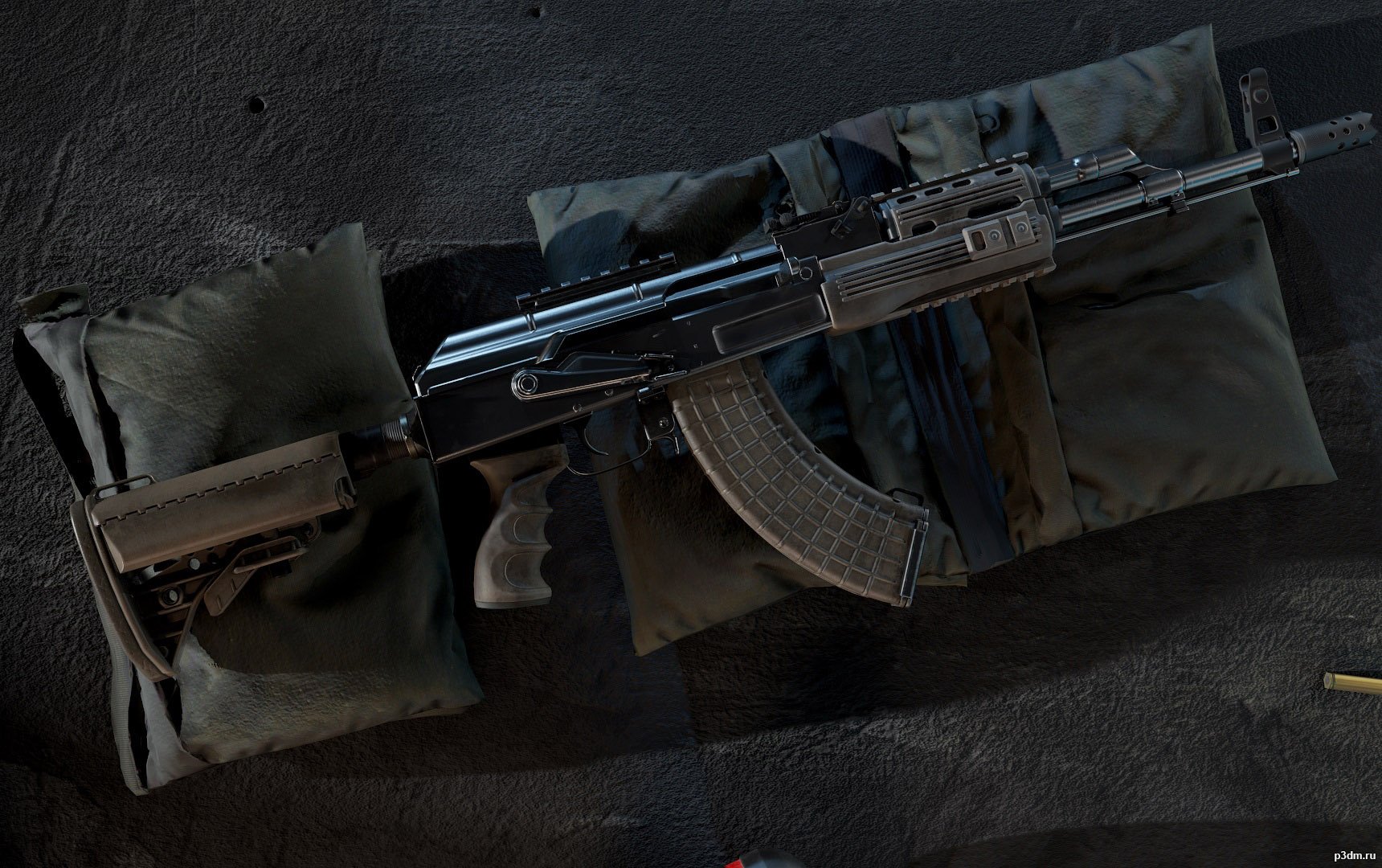 AK-47 Tactical 3D Model
