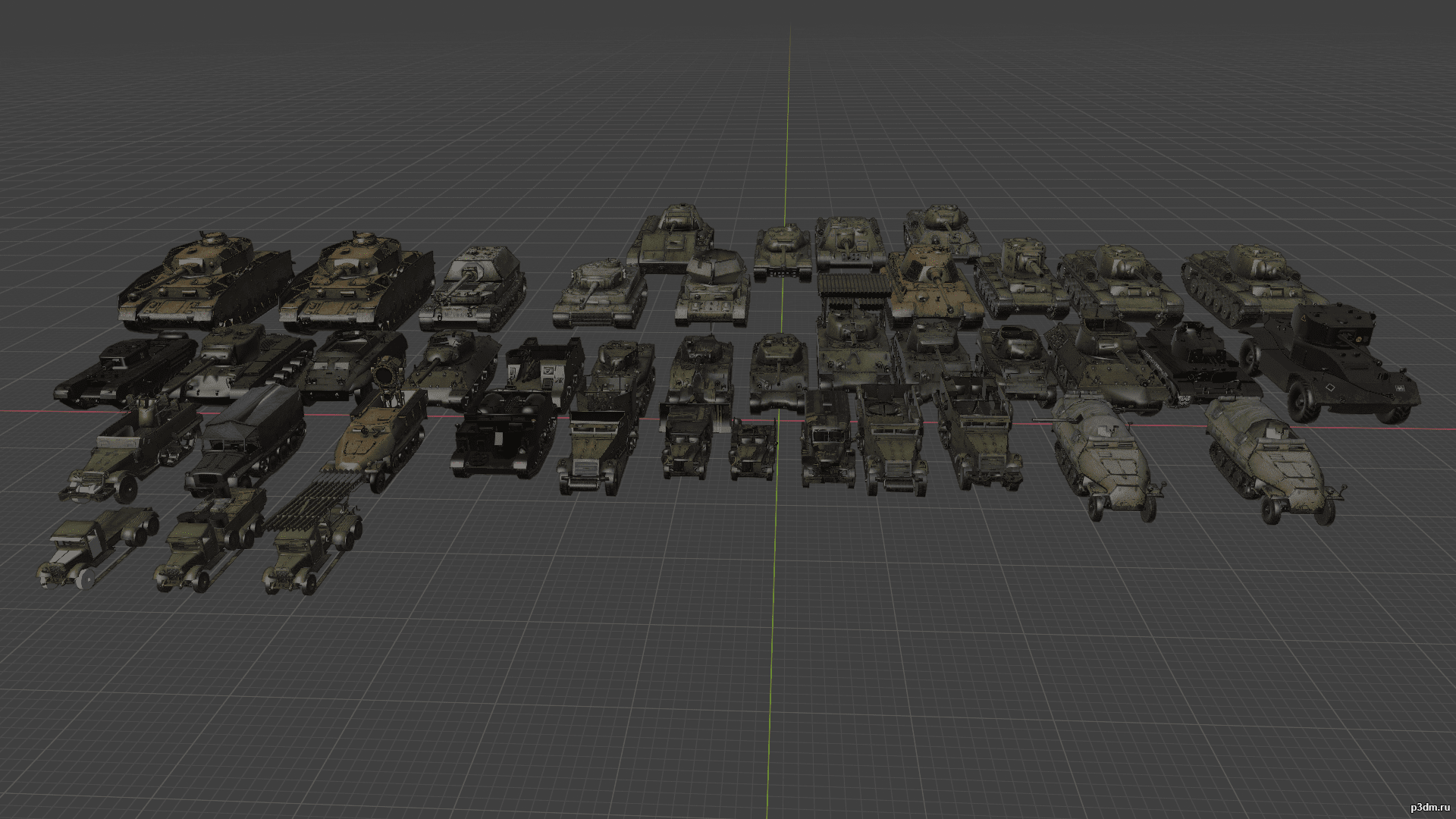 CoH 2 vehicles 3D Model
