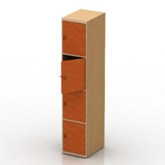 Locker 3D Model