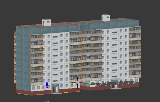 Soviet panel house 3D Model